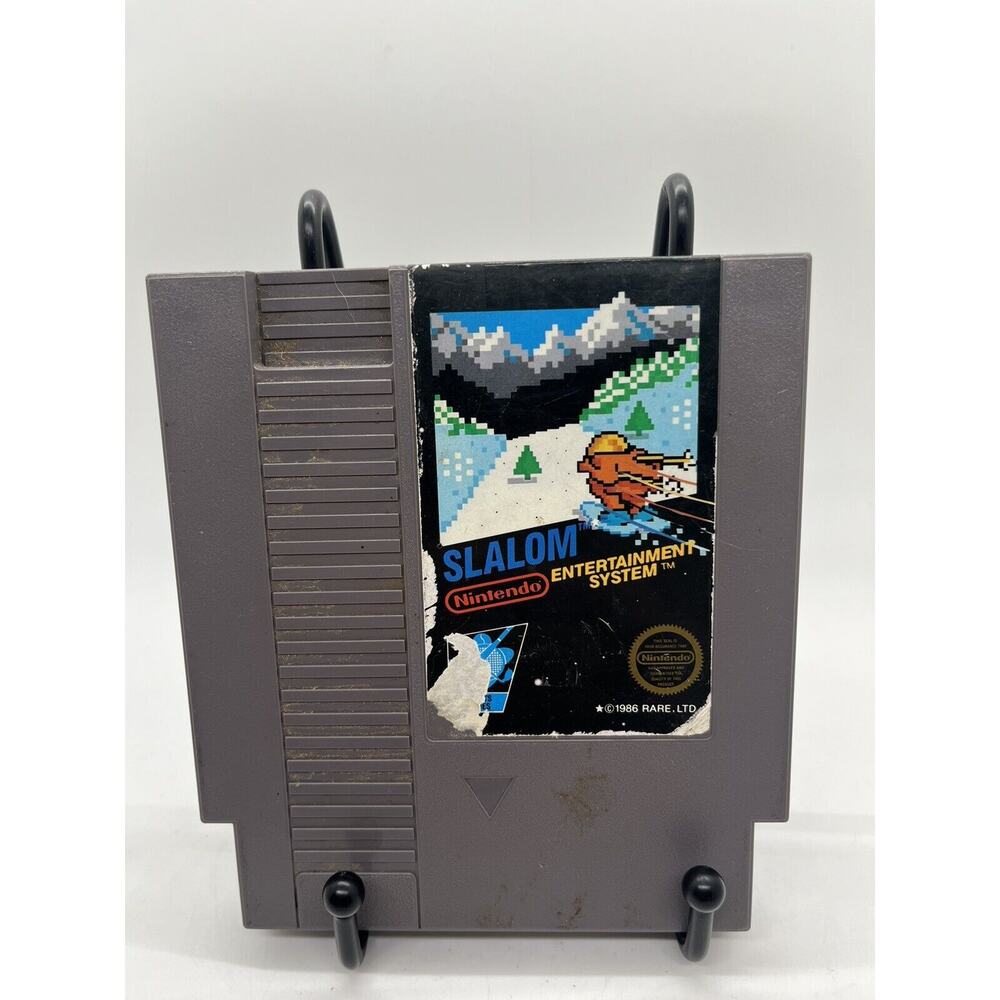 Slalom (Nintendo NES, 1986) Vintage - 5 Screw Back -GAME Cartridge ONLY- Tested